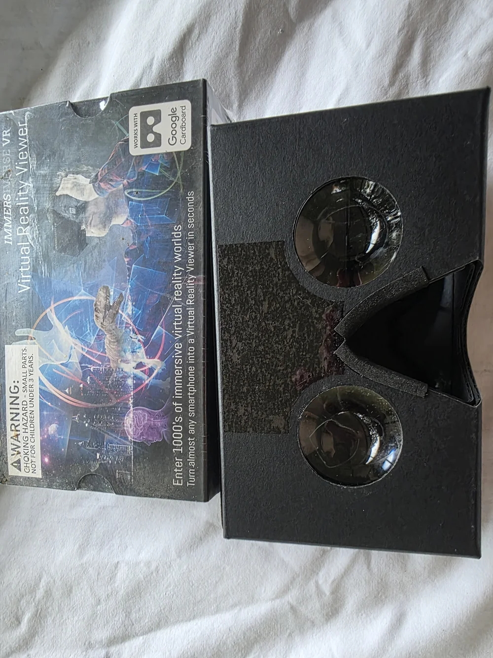 Virtual Reality Viewer Headset - Black